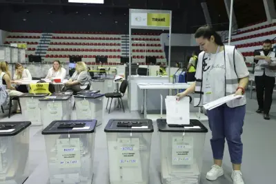 Albanians vote in election after a campaign dominated by uphill efforts to join the EU