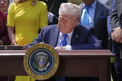 God and Trump in the Rose Garden